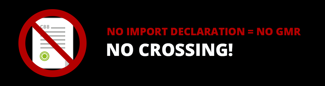 No import declaration no gmr no crossing