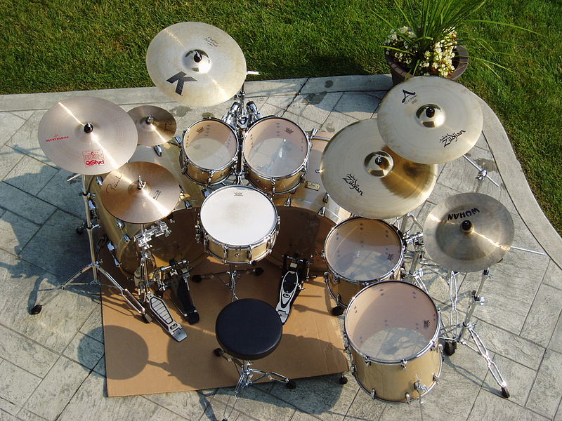 Image of 7 piece Drum Kit which can be difficult to transport abroad for an event